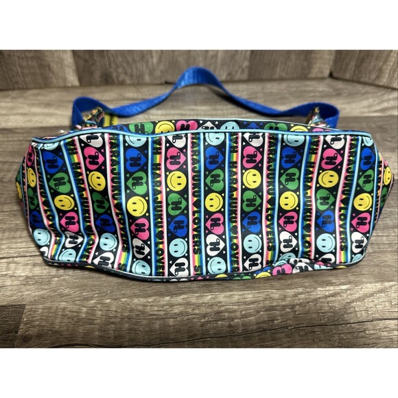 2 Harajuku Lovers Gwen Stefani Colorful Purse Crossbody Bag Smiley face Hearts - Picture 9 of 16